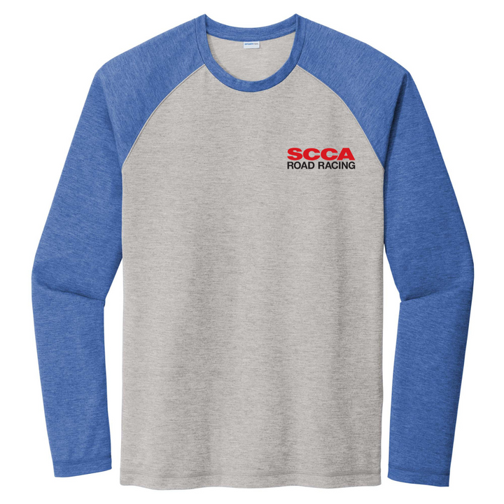 Road Racing Wicking Tri Blend Raglan L/S Tee