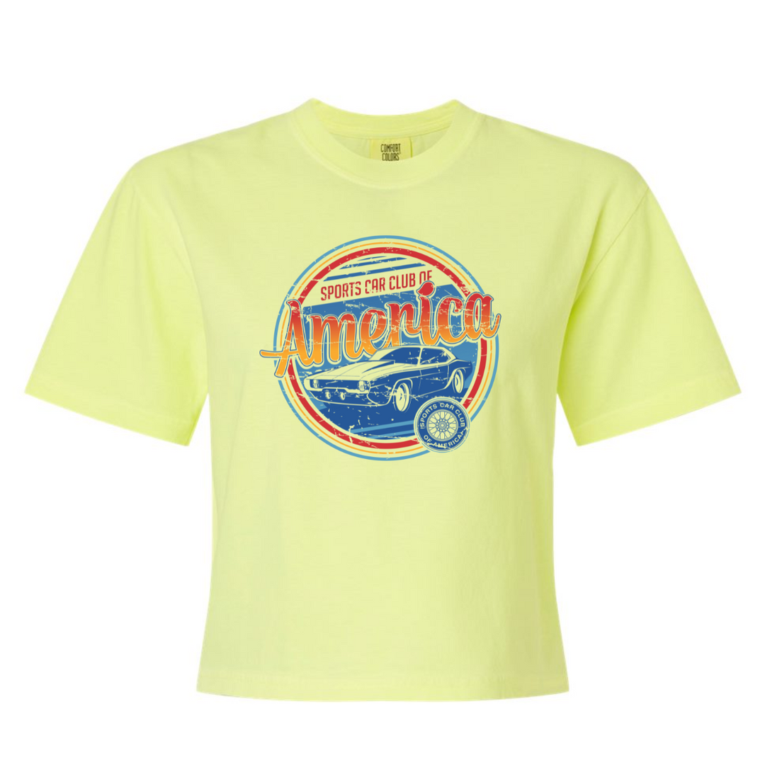 SCCA LADIES American Retro Boxy Short Sleeve Tee