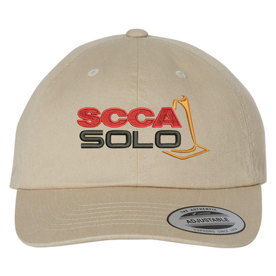 SCCA SOLO Low Profile Dad's Cap