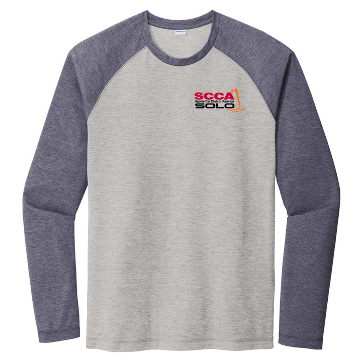 SOLO Wicking Tri Blend Raglan L/S Tee